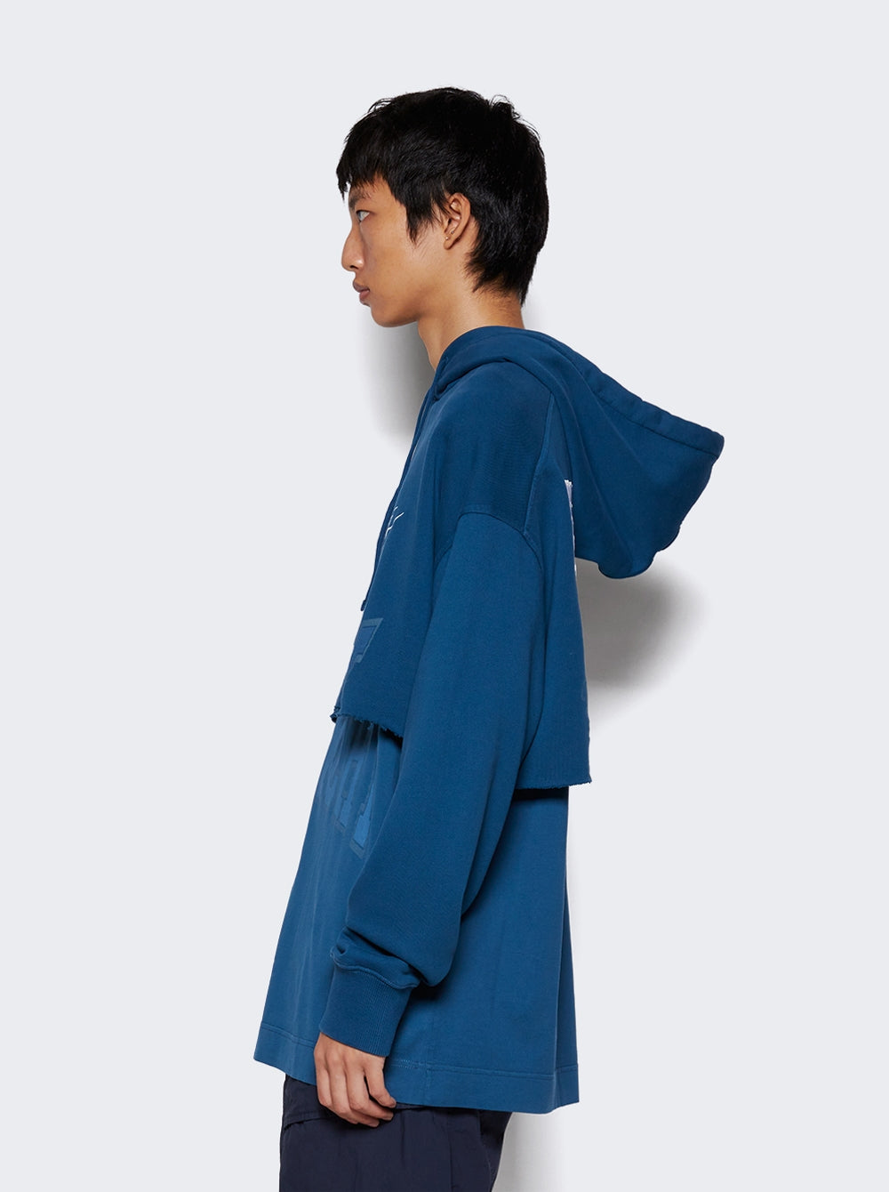 GIVENCHY MEN'S PETROL BLUE GRAPHIC HOODIE