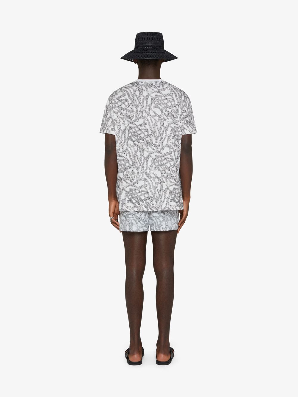 GIVENCHY MEN'S GRAY SWIM SHORTS