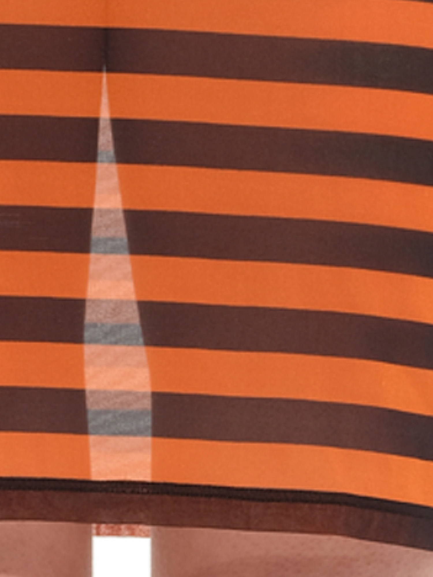 GIVENCHY WOMEN'S ORANGE BLACK STRIPED DRESS