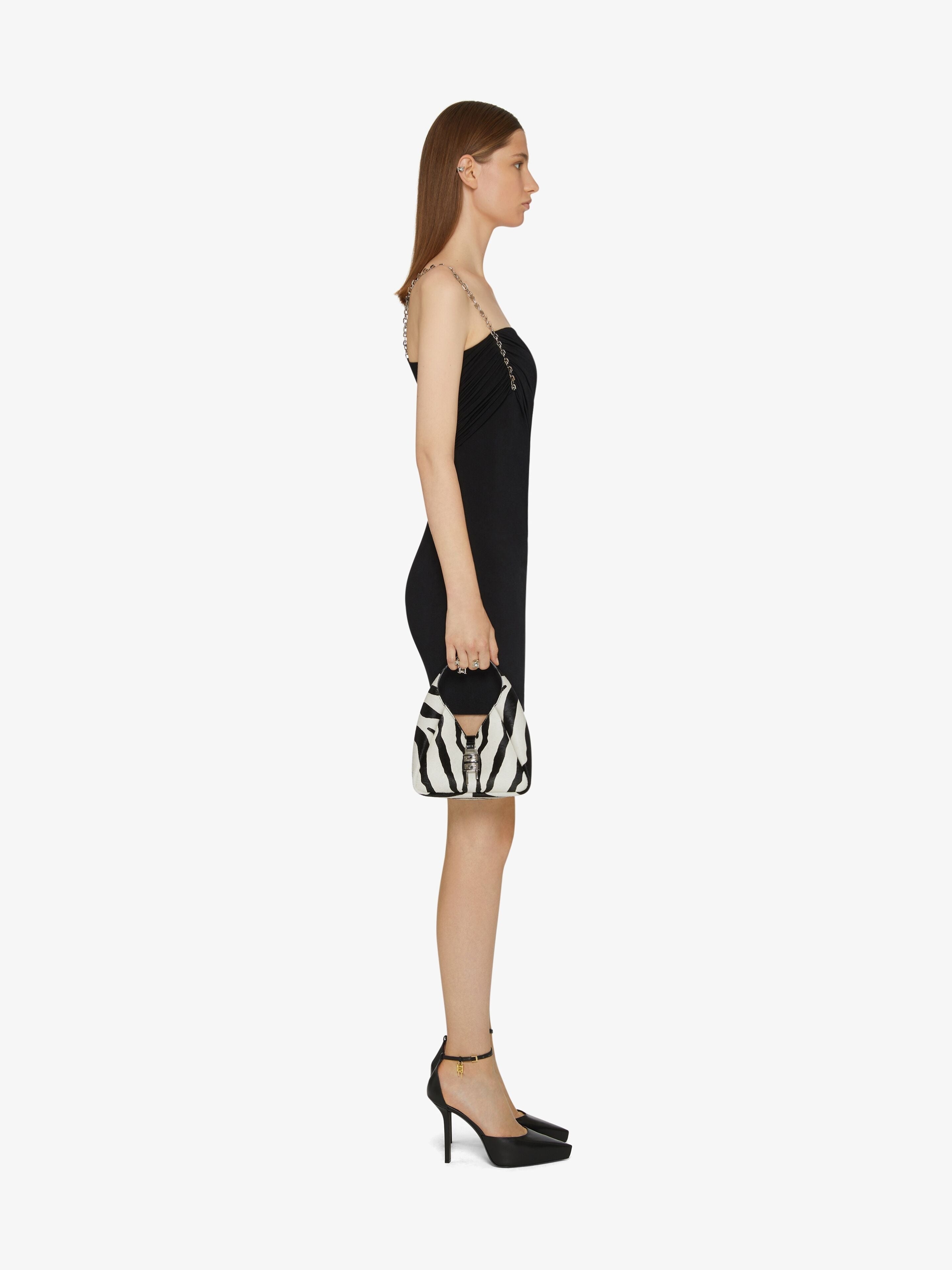 GIVENCHY WOMEN'S STRAPLESS DRAPED DRESS W/ CHAIN NWT