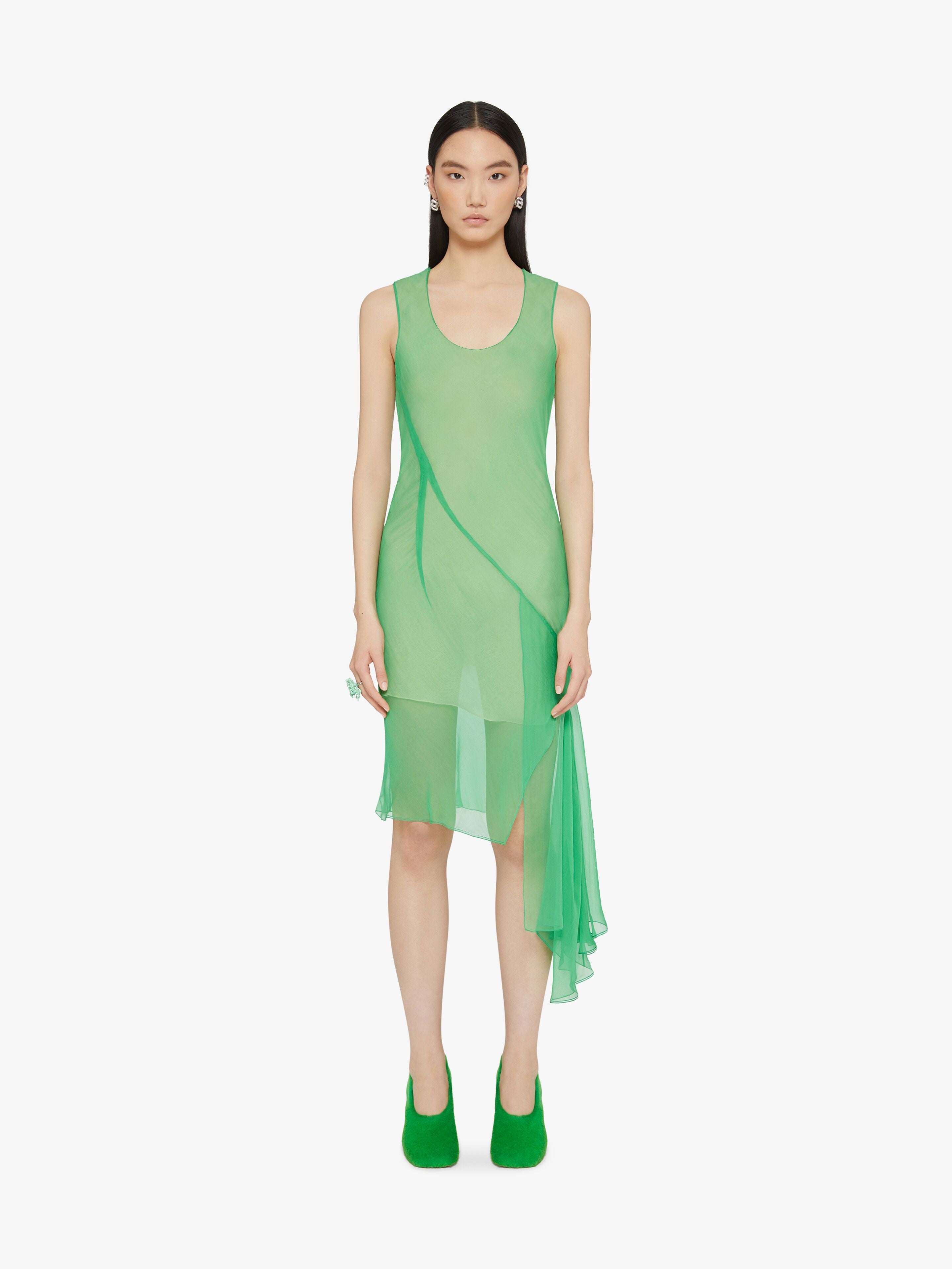 GIVENCHY WOMEN'S SHORT DRESS WITH VOLANT ON SIDE NWT
