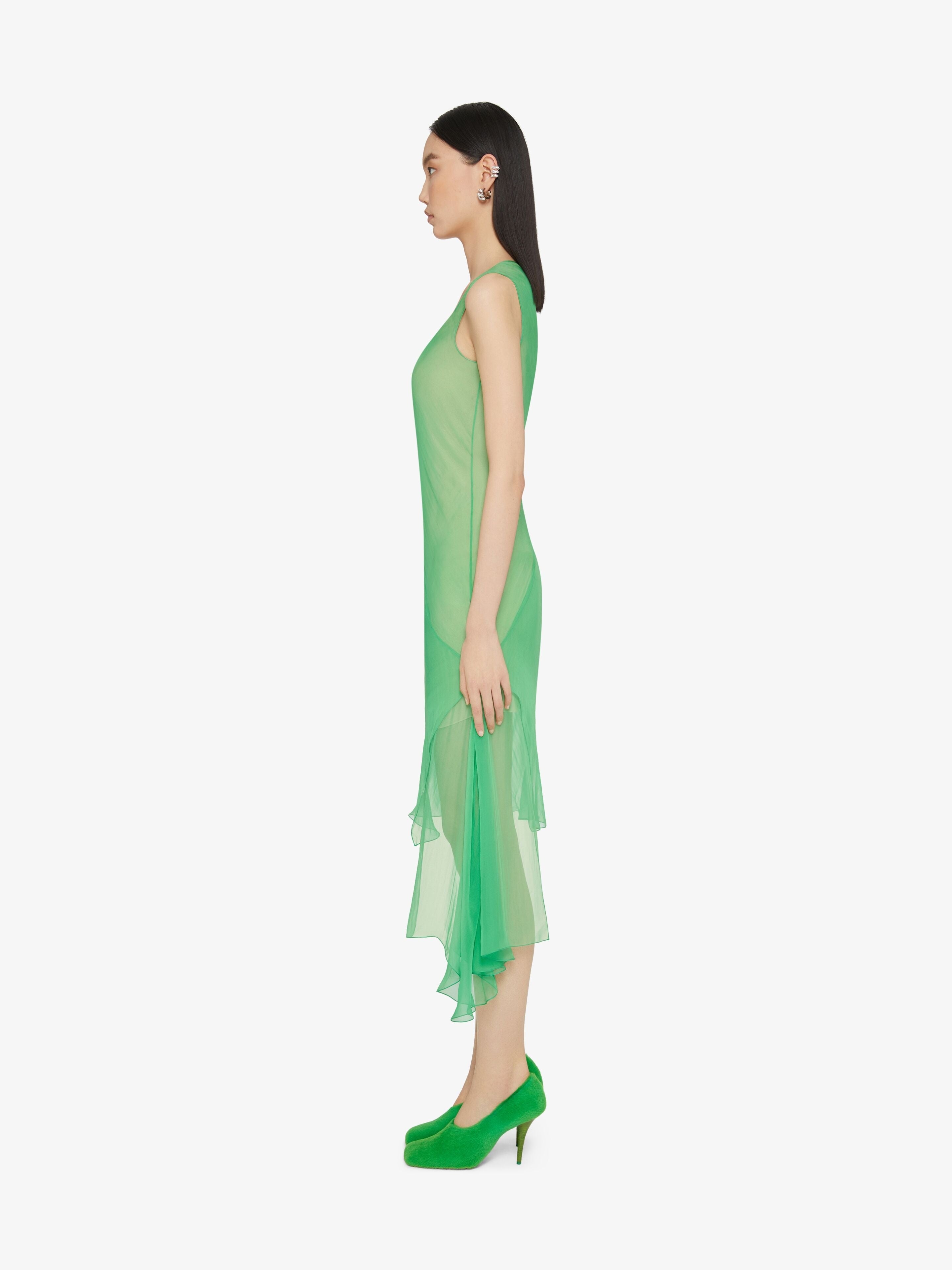 GIVENCHY WOMEN'S SHORT DRESS WITH VOLANT ON SIDE NWT