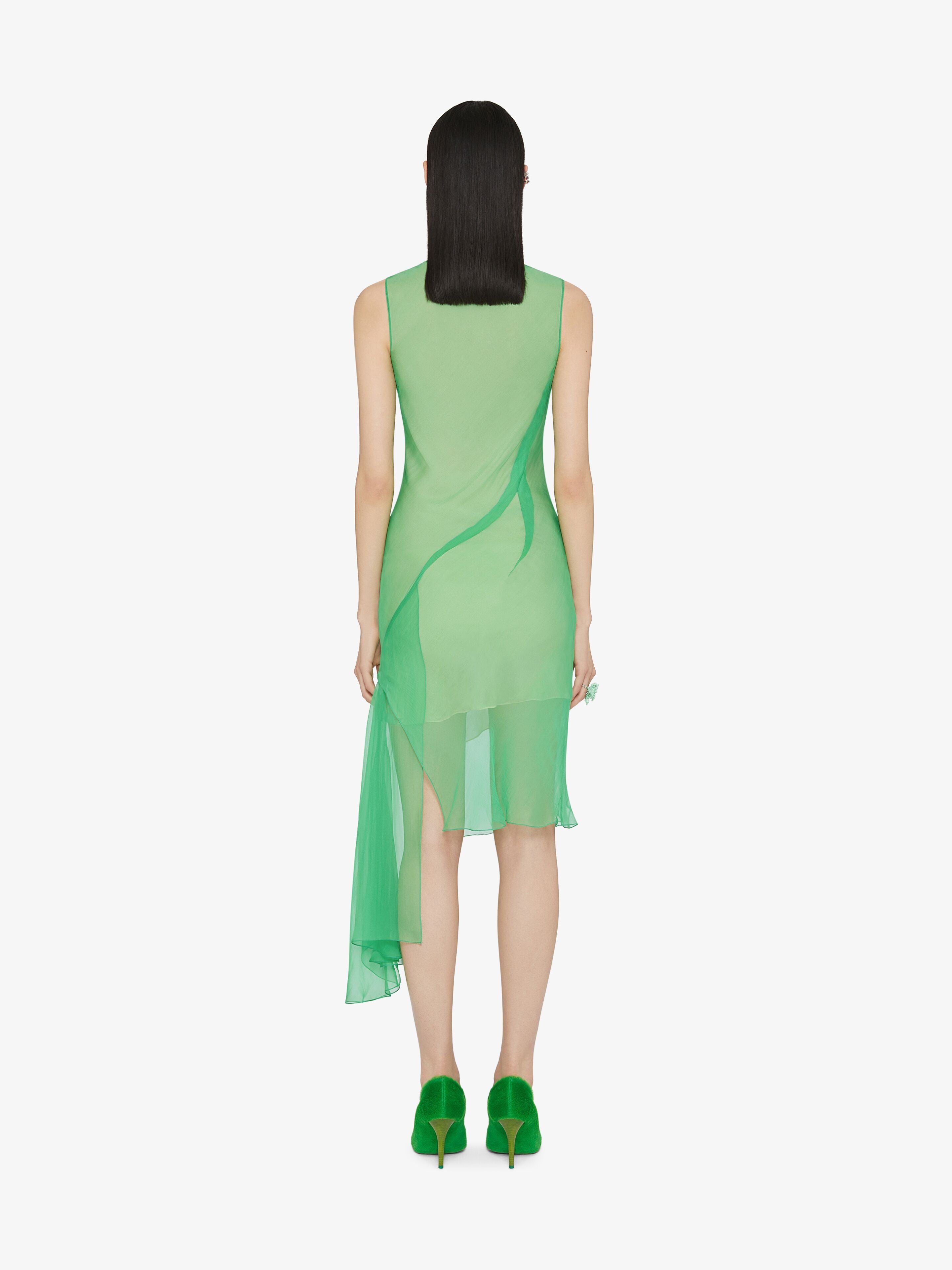GIVENCHY WOMEN'S SHORT DRESS WITH VOLANT ON SIDE NWT