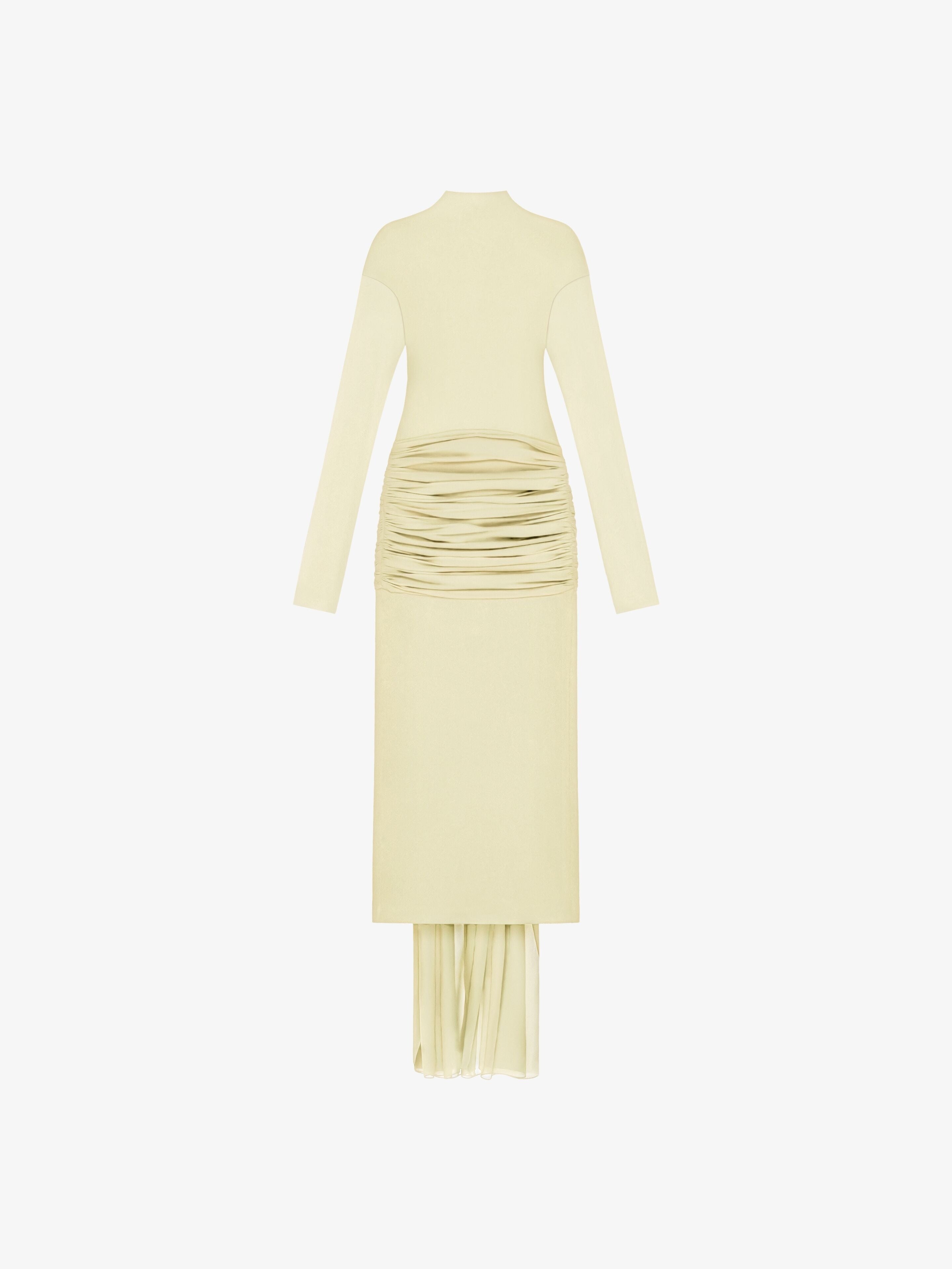GIVENCHY WOMEN'S LIGHT YELLOW RUCHED DRESS