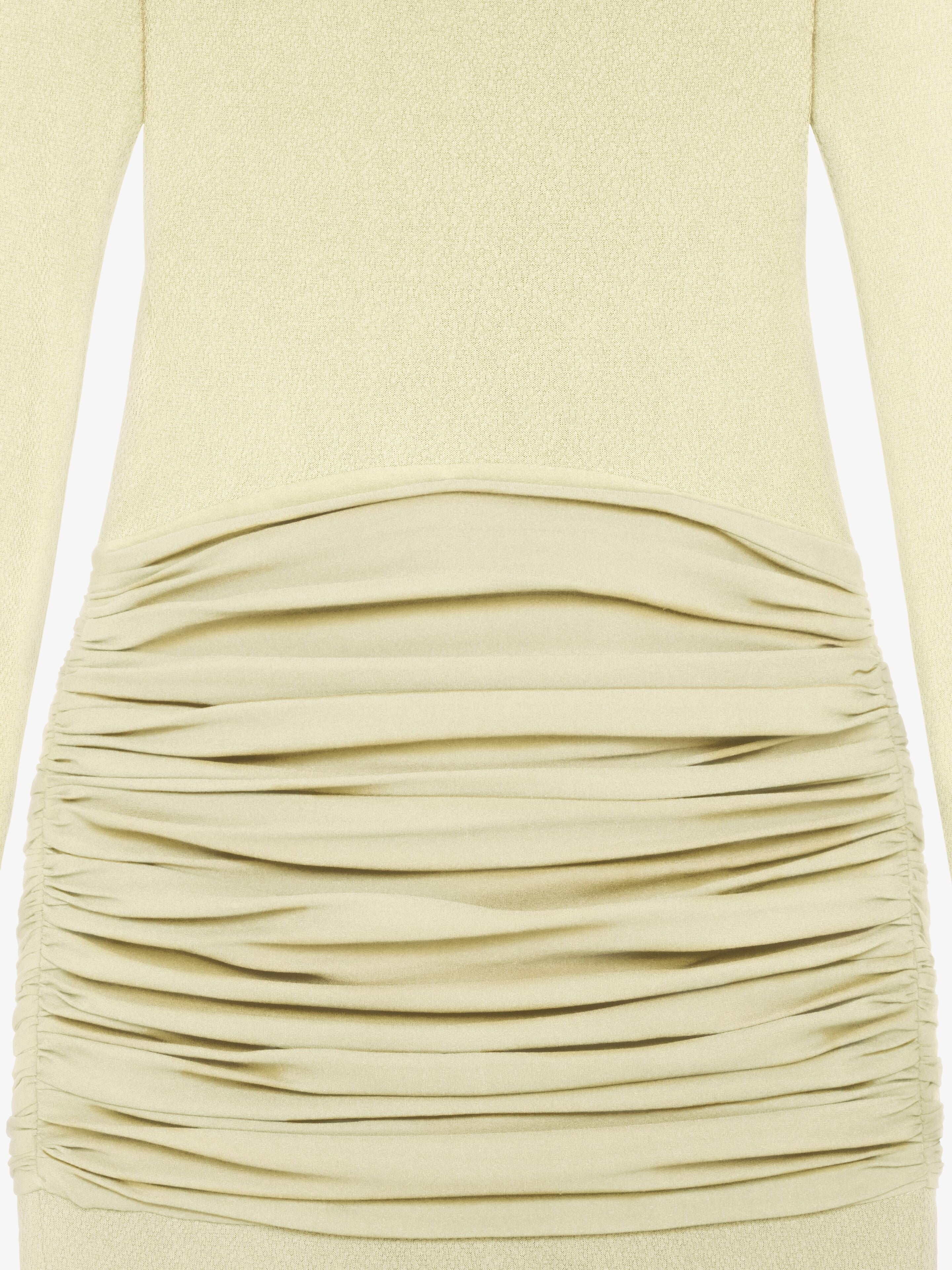 GIVENCHY WOMEN'S LIGHT YELLOW RUCHED DRESS