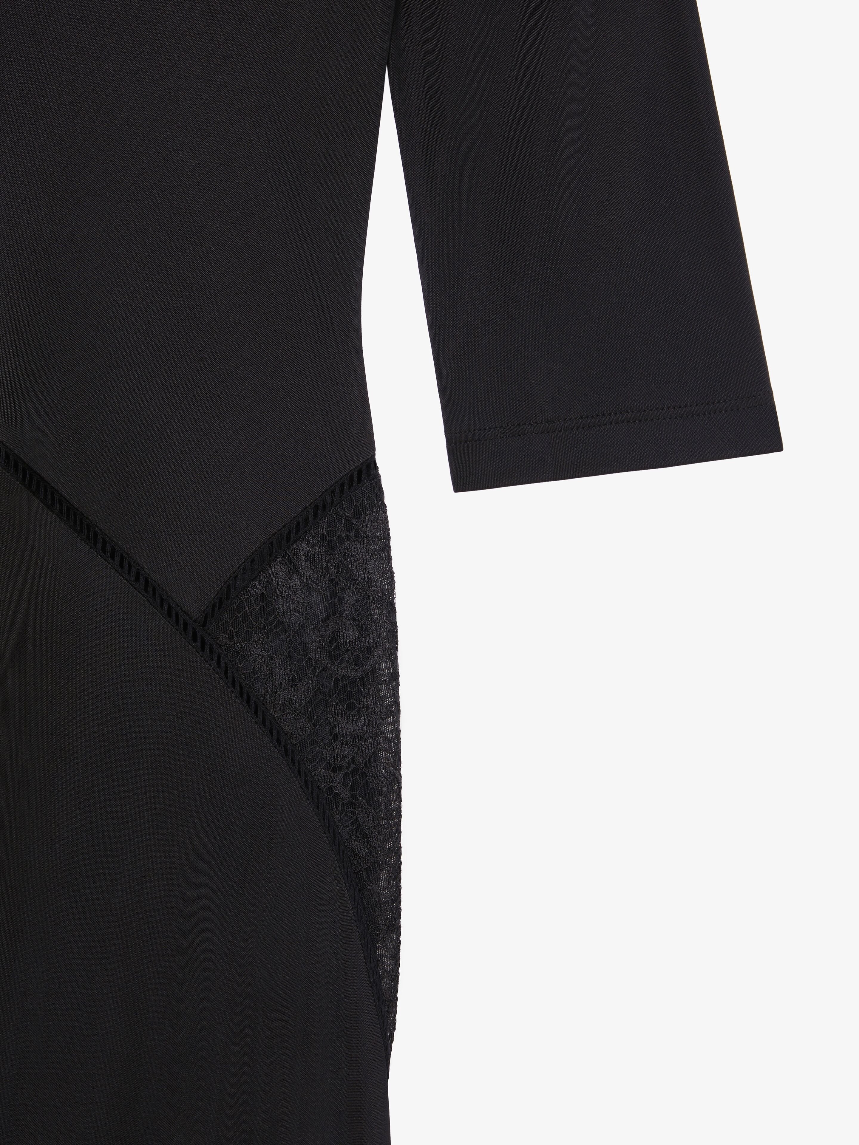 GIVENCHY WOMEN'S LACE INSERT FLARE DRESS NWT