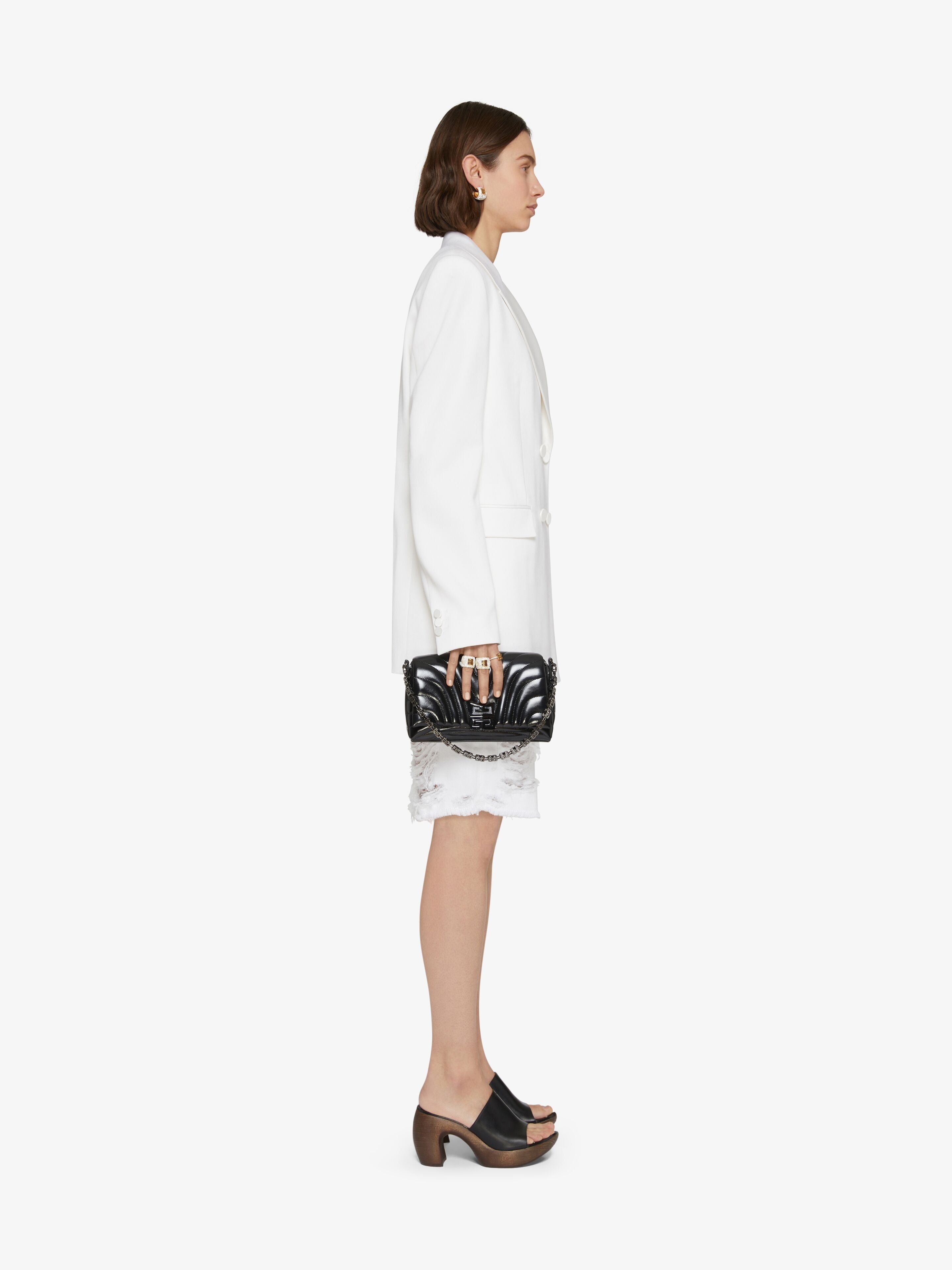 GIVENCHY WOMEN'S WHITE DOUBLE-BREASTED TUXEDO JACKET