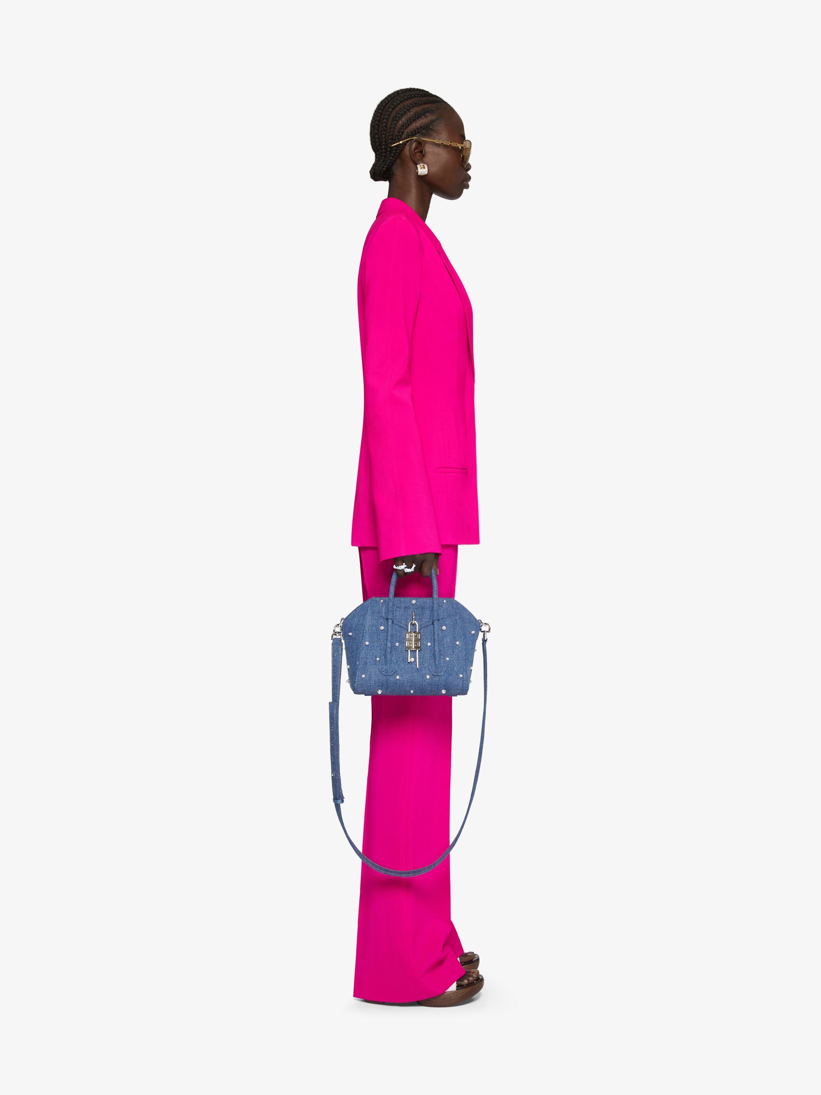 GIVENCHY WOMEN'S FUCHSIA BELL-SLEEVE TAILORED JACKET