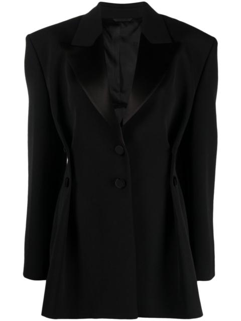 GIVENCHY WOMEN'S BLACK TAILORED BLAZER WITH LAPELS