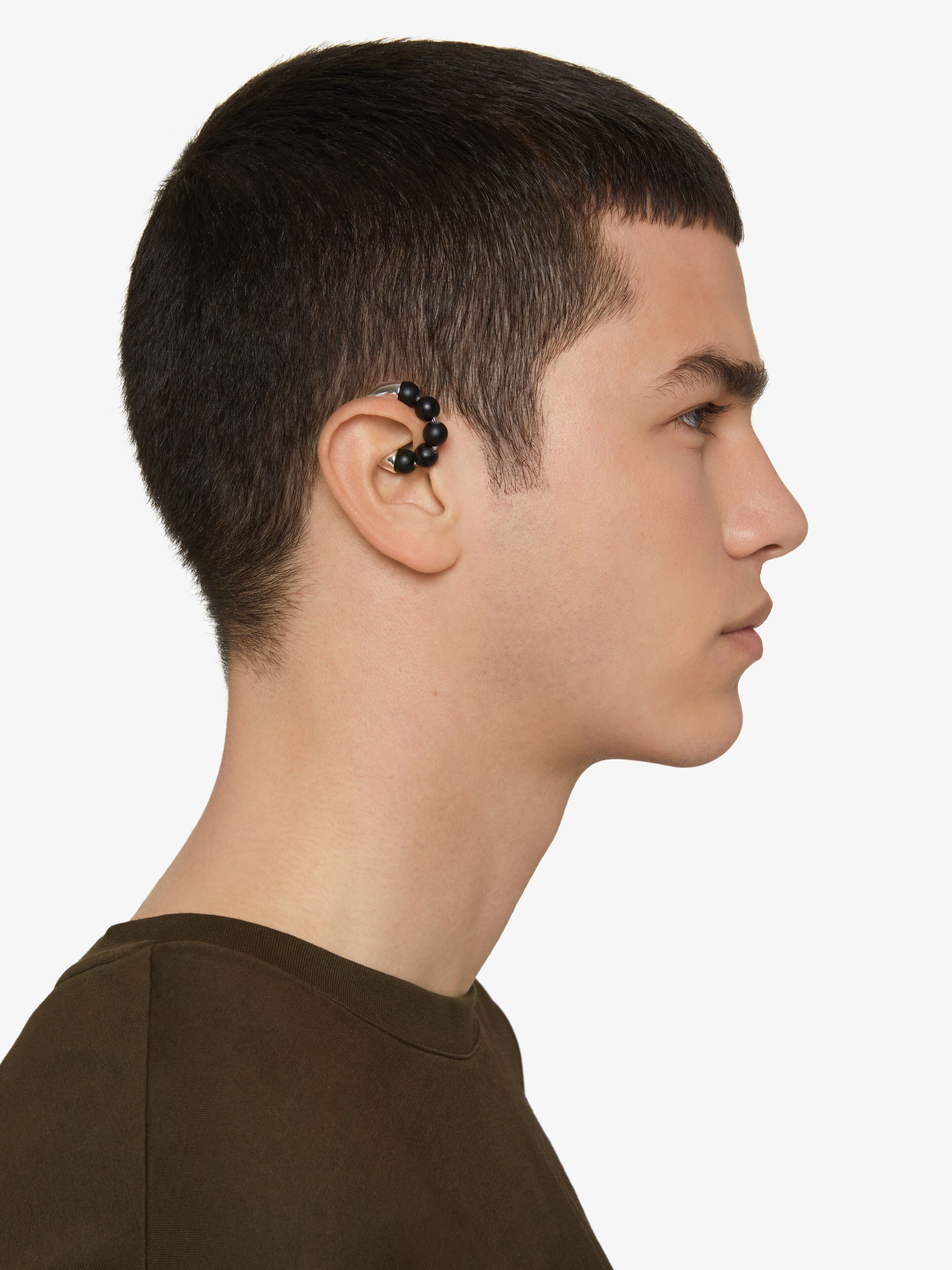 GIVENCHY WOMEN'S 4G PEARL BLACK EARCUFF NWT