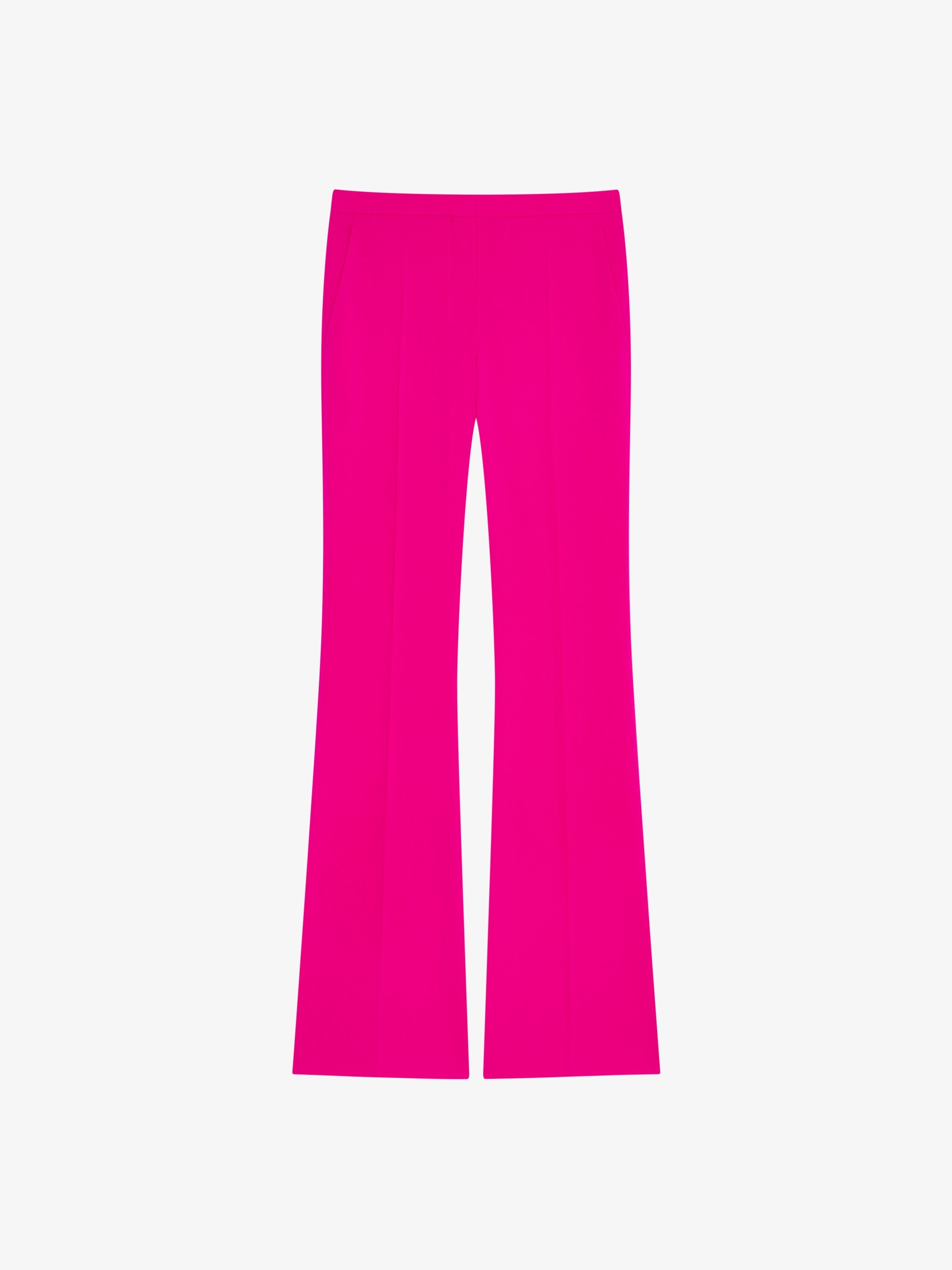 GIVENCHY WOMEN'S FUCHSIA FLARE TAILORED TROUSERS