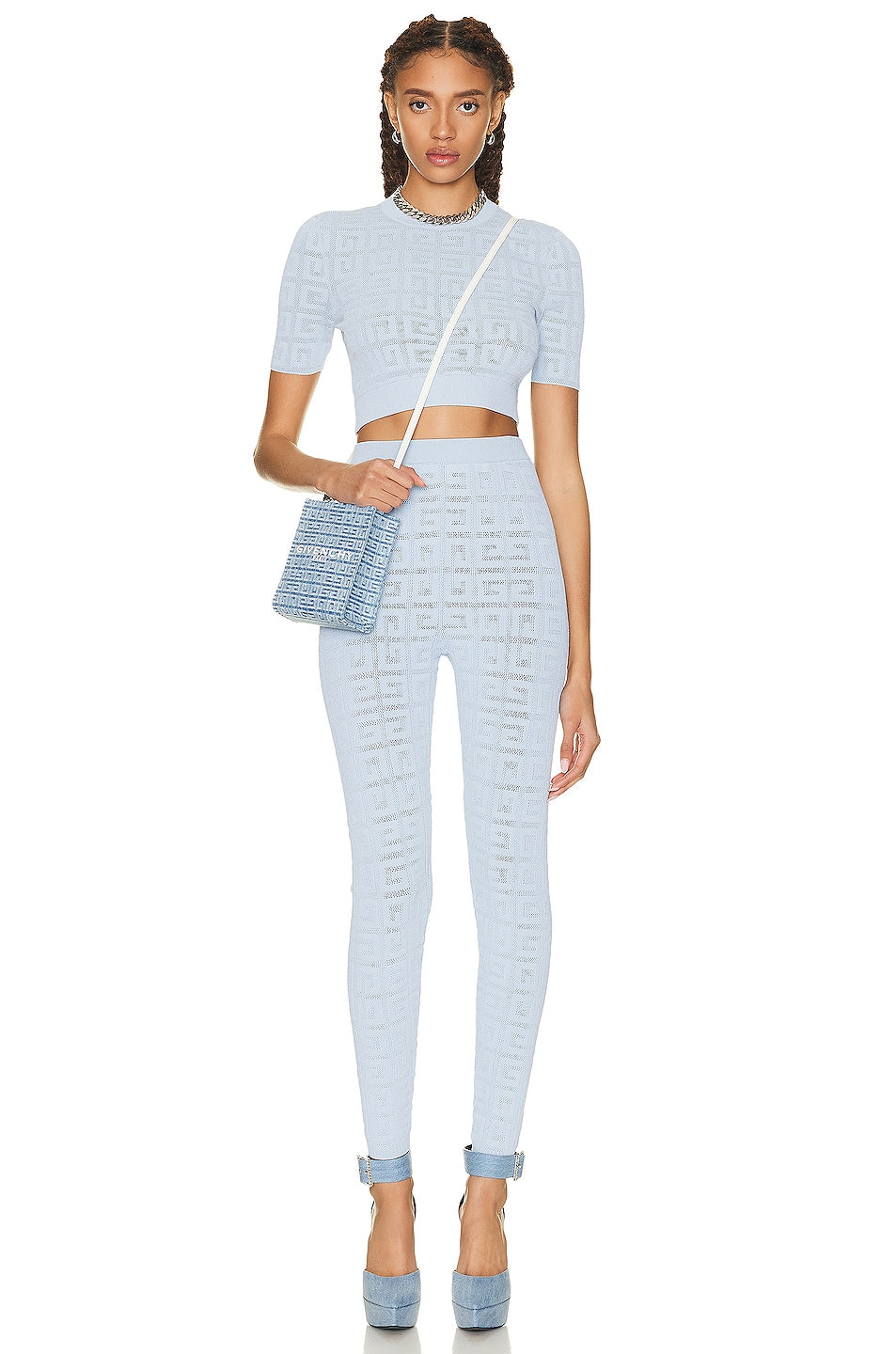 GIVENCHY WOMEN'S STRETCH LACE MONOGRAM LEGGING NWT