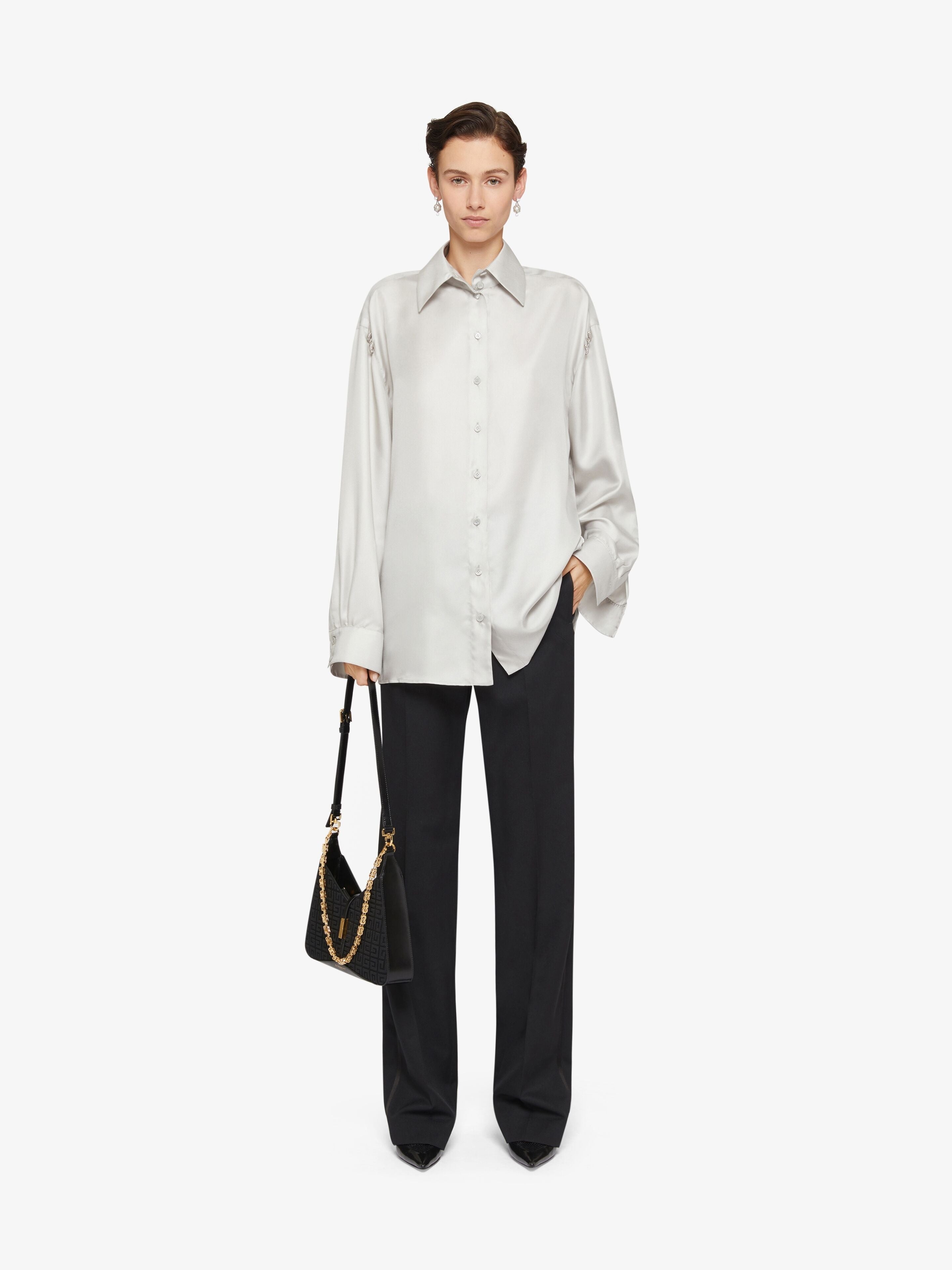 GIVENCHY WOMEN'S 3 STRASS SHIRT NWT