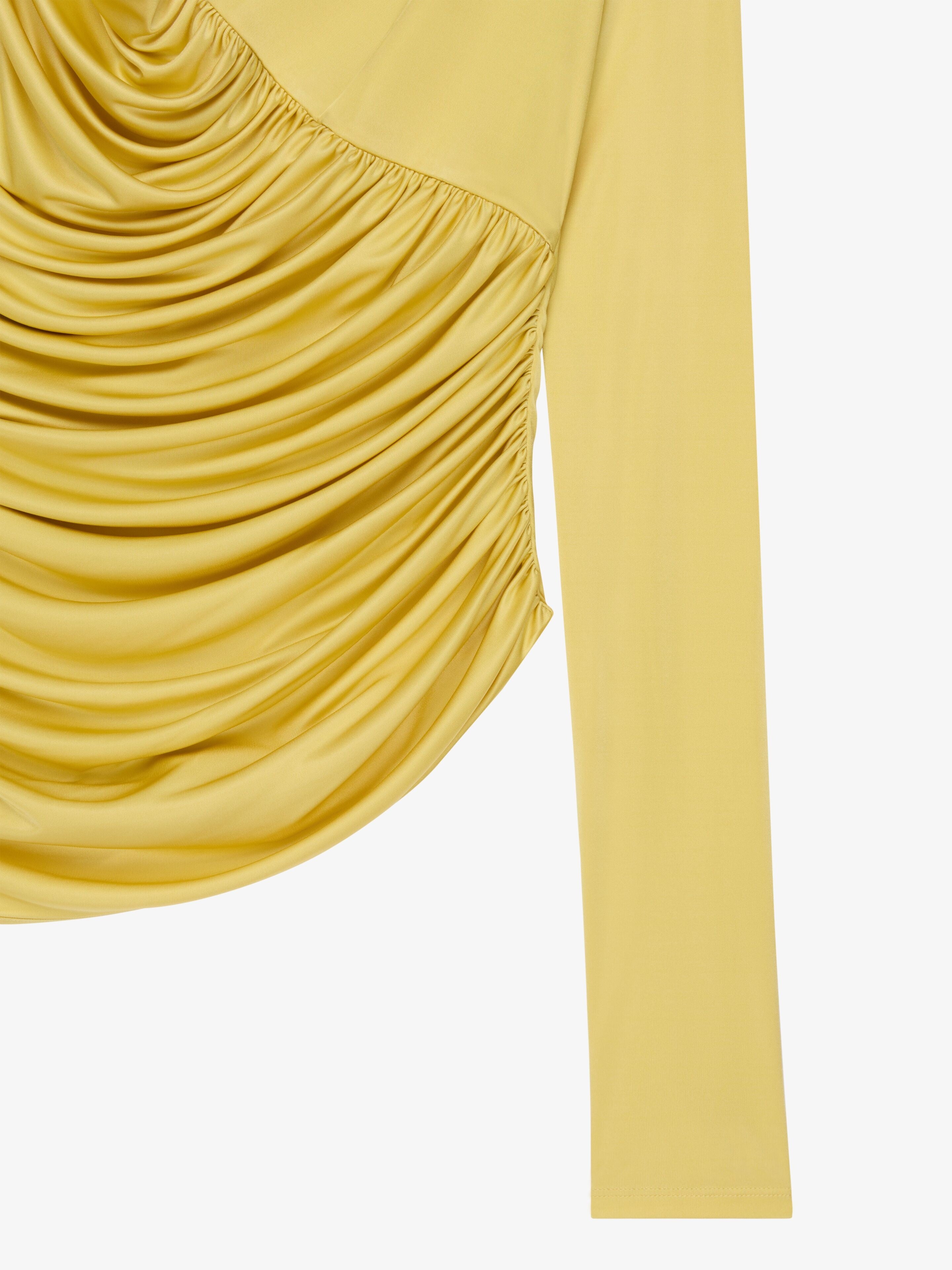 GIVENCHY WOMEN'S DRAPPED LONG SLEEVES TOP NWT