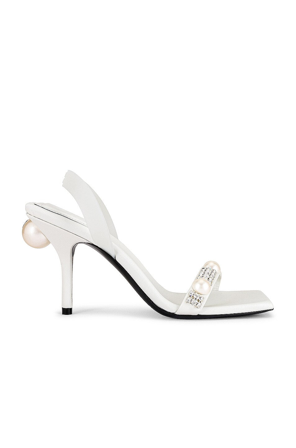 GIVENCHY WOMEN'S G WOVEN SHOW PEARL SLINGBACK SANDAL 90 NWT
