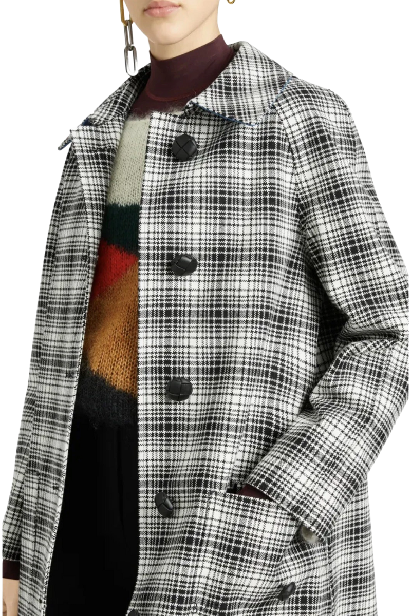 Burberry Walkden Plaid Check Wool Coat