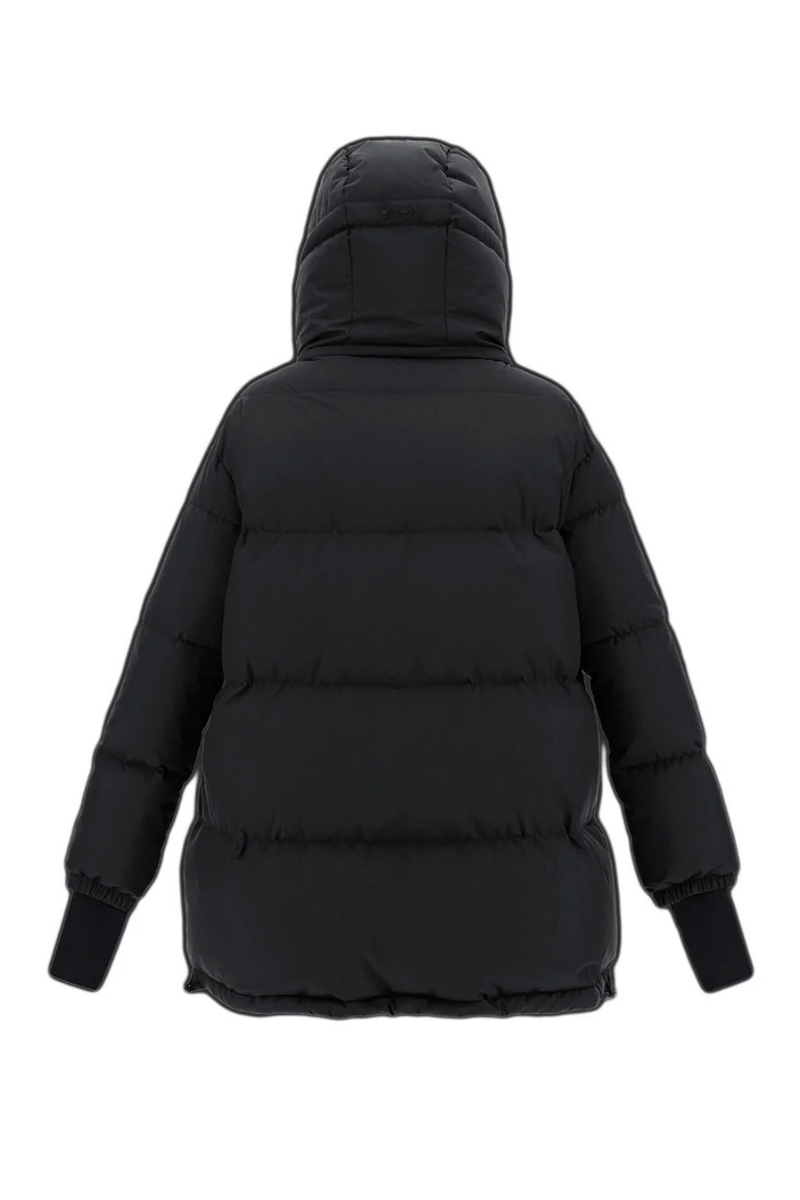 Herno Women's Laminar Oversize Gore-Tex Windstopper Coat in Black