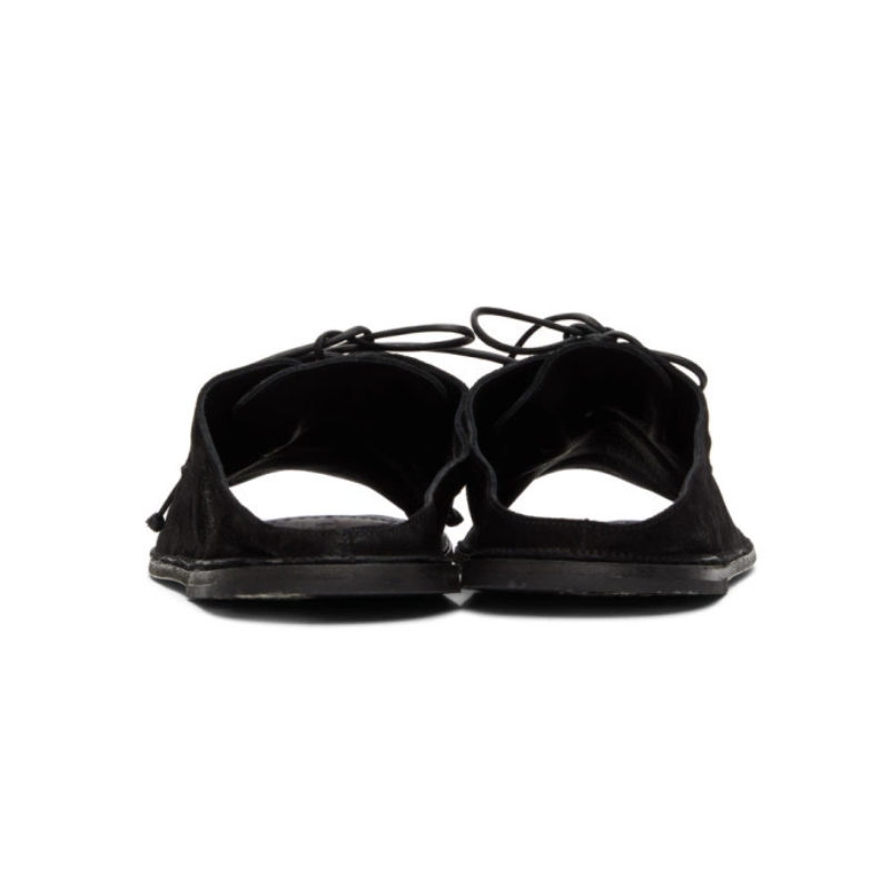 Mens | Marsèll Sandalaccio Suede Lace-Up Sandal Black