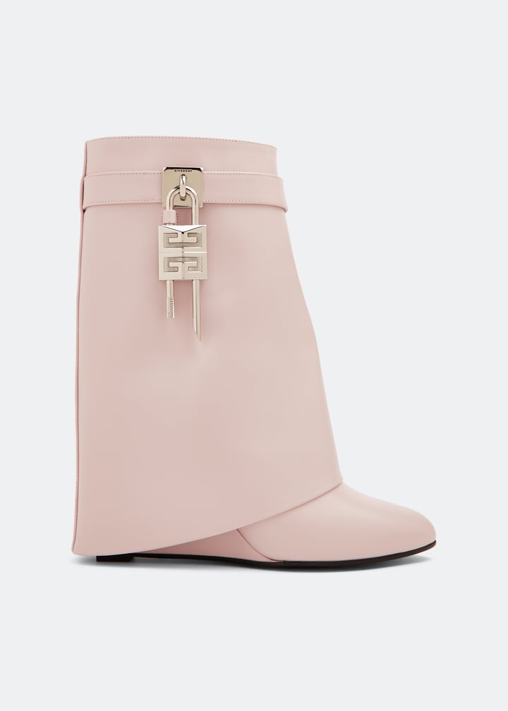 GIVENCHY WOMEN'S SHARK LOCK ANKLE BOOTS 90MM NWT