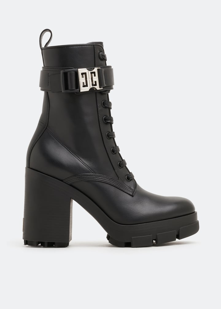 GIVENCHY WOMEN'S TERRA HEEL LACED-UP BOOT NWT
