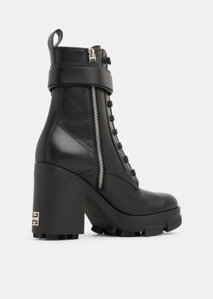 GIVENCHY WOMEN'S TERRA HEEL LACED-UP BOOT NWT