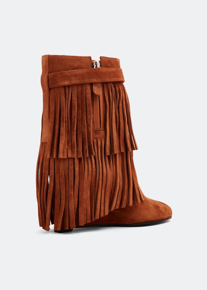 GIVENCHY WOMEN'S SHARK LOCK PANT ANKLE BOOT 90 FRINGES NWT