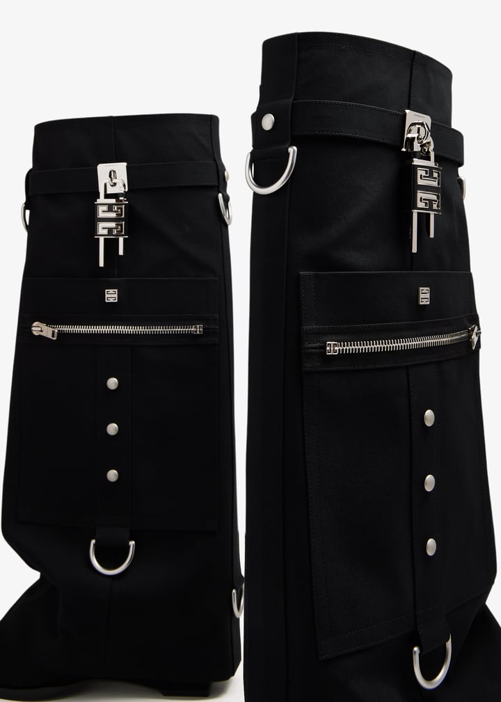 GIVENCHY WOMEN'S SHARK LOCK COWBOY HIGH BOOTS 60MM NWT