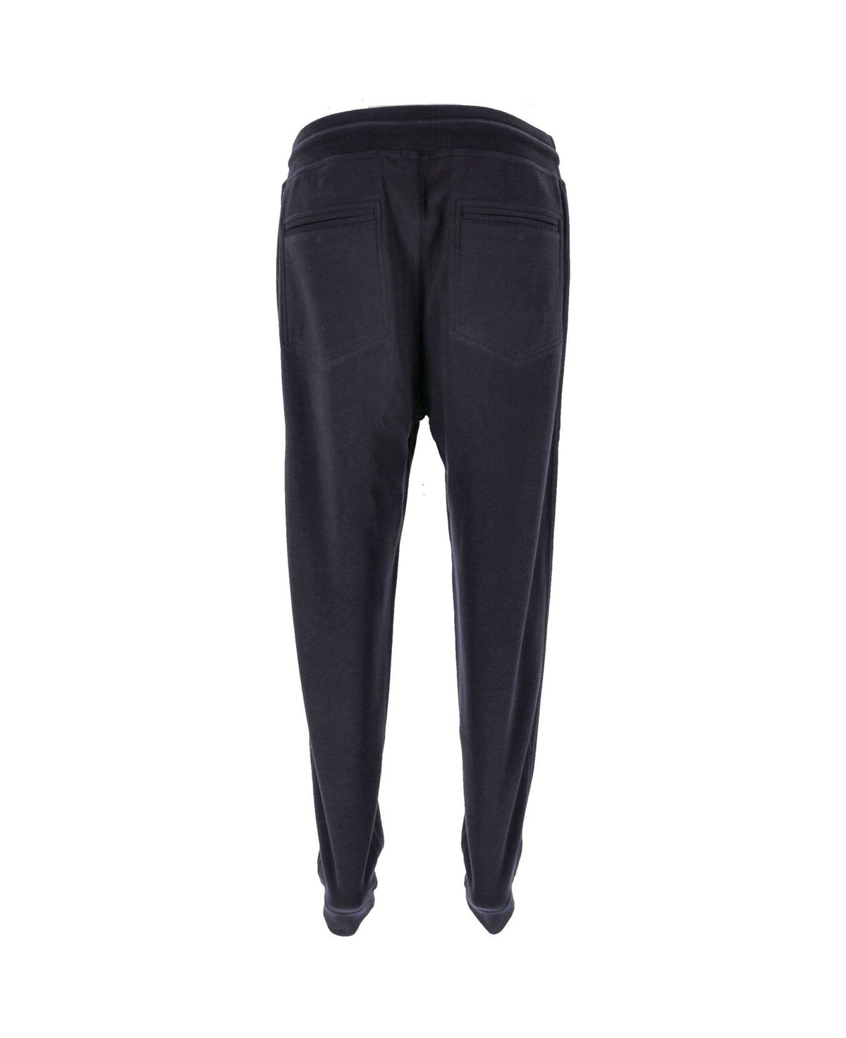 BRUNELLO CUCINELLI MEN'S COBALT COTTON BLEND JOGGER TROUSERS