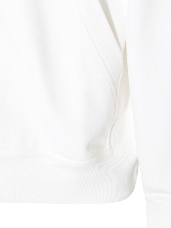 BRUNELLO CUCINELLI MEN'S OFF WHITE COTTON ZIP HOODIE
