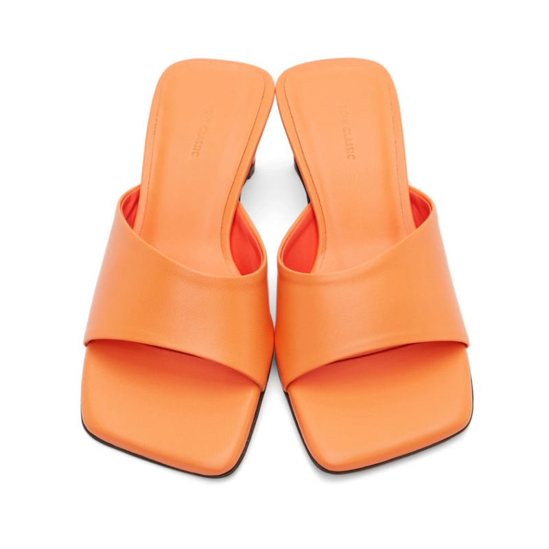 Womens | LOW CLASSIC Slide Heeled Sandal Orange