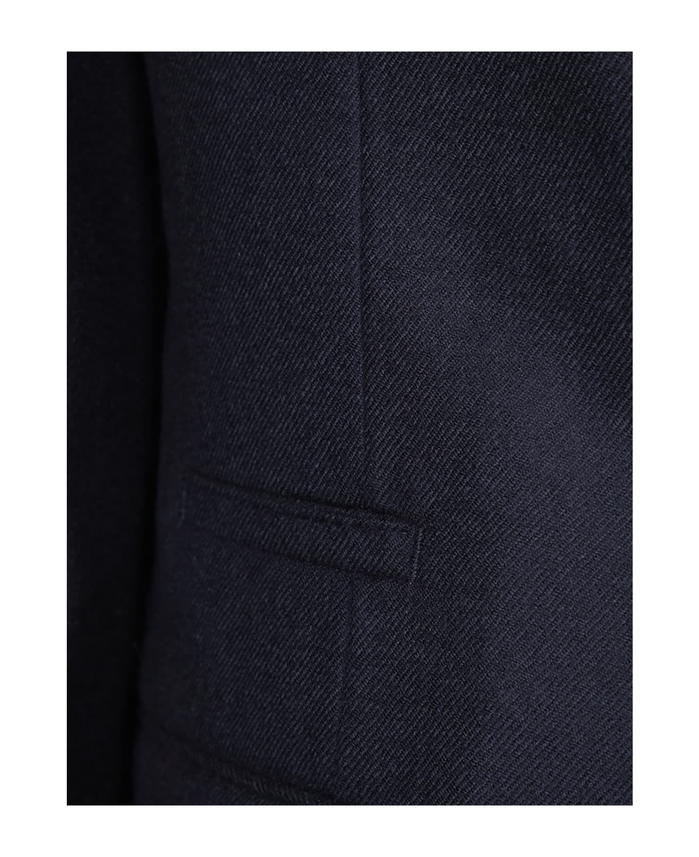 BRUNELLO CUCINELLI MEN'S NAVY DECONSTRUCTED BLAZER WITH LINING
