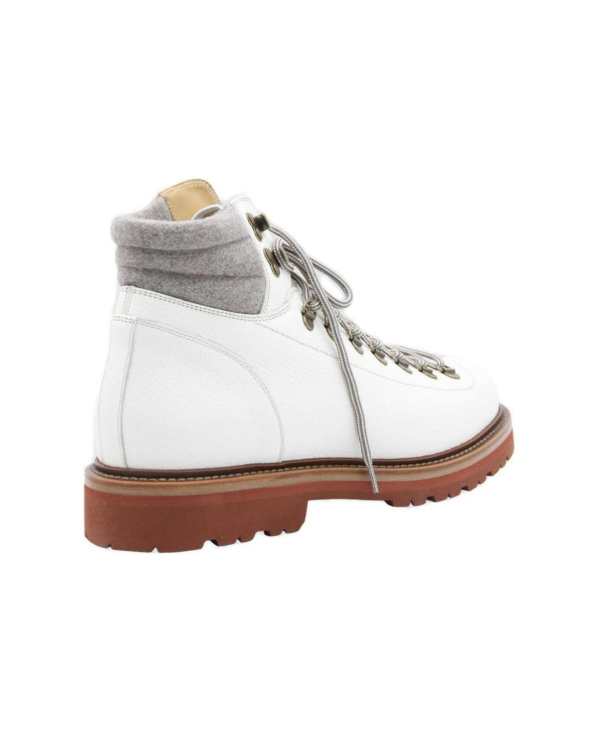 BRUNELLO CUCINELLI MEN'S PANAMA LEATHER HIKING BOOT