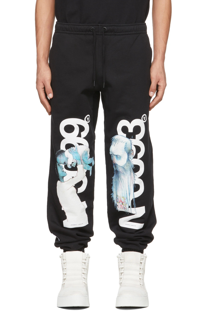 Aitor Throup TheDSA Black 'No0093' Lounge Pants