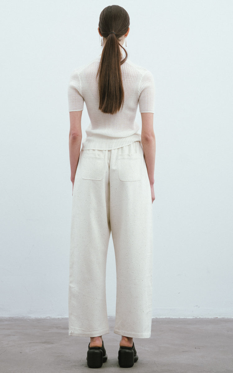 Sequined Wool SS Top