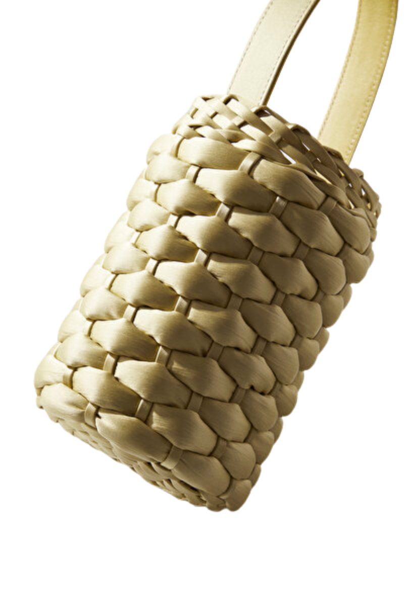 Fabiana Filippi Braided Bucket Bag Green BGD274A880