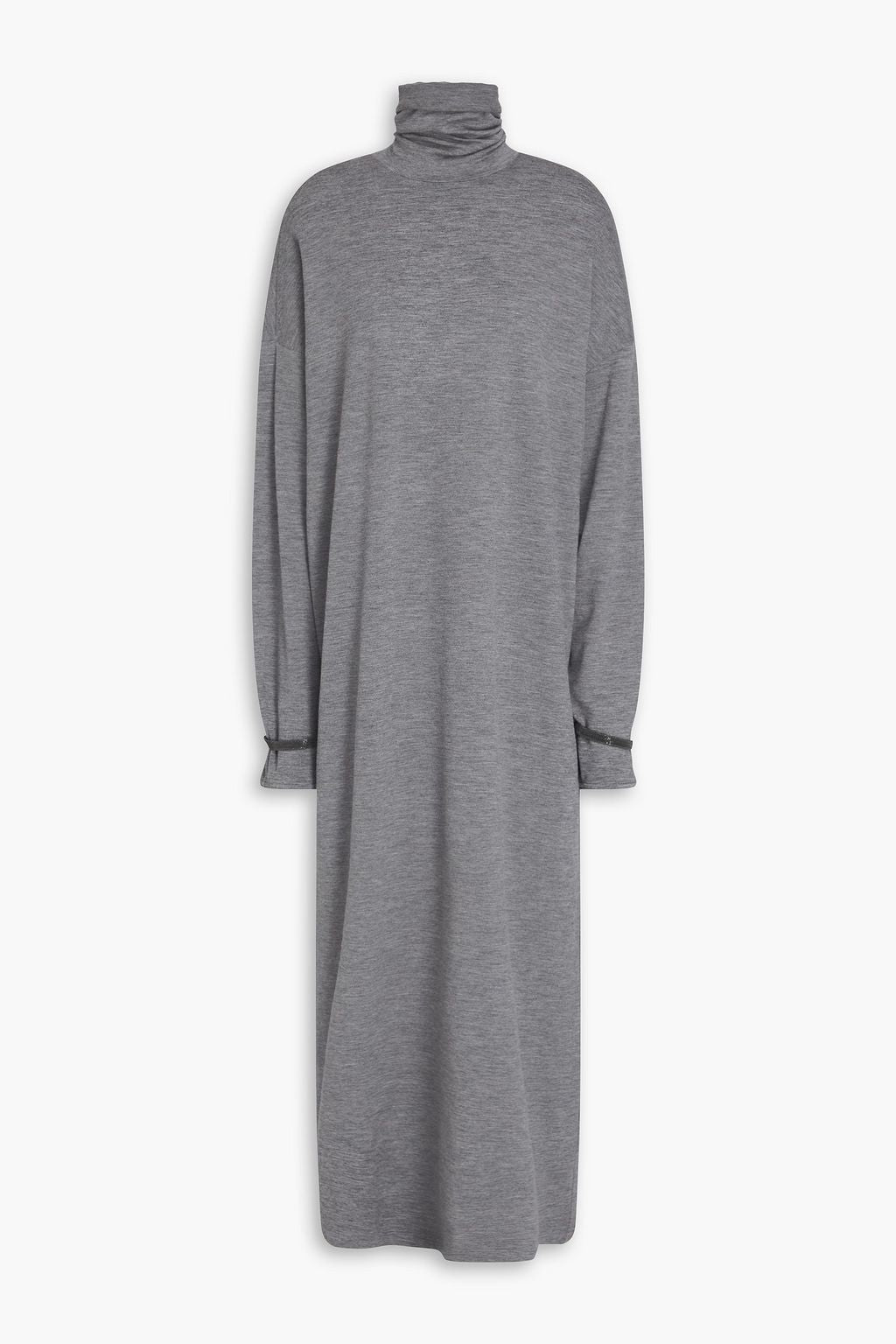 BRUNELLO CUCINELLI WOMEN'S MEDIUM GREY WOOL DRESS
