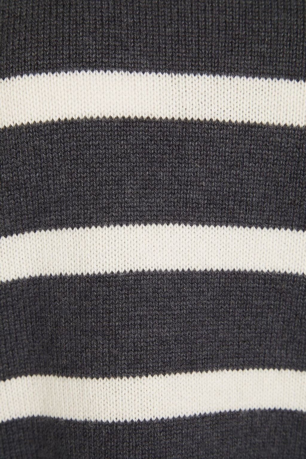 BRUNELLO CUCINELLI WOMEN'S CHARCOAL STRIPED KNIT SWEATER