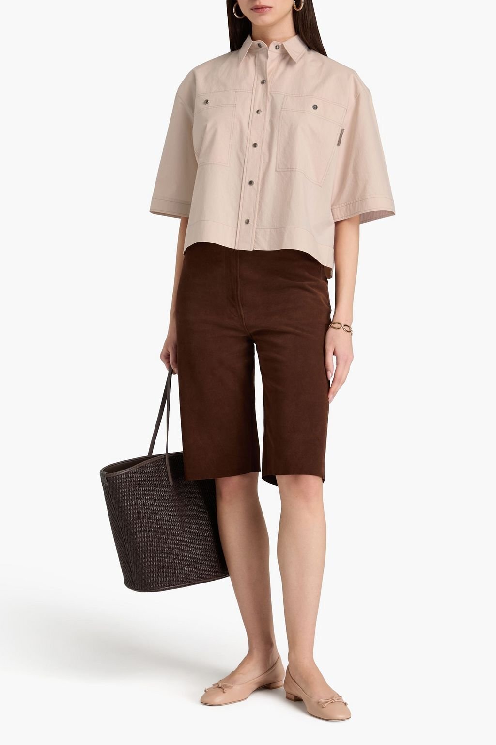 BRUNELLO CUCINELLI WOMEN'S SHIRT ML949MH636_C210 NWT