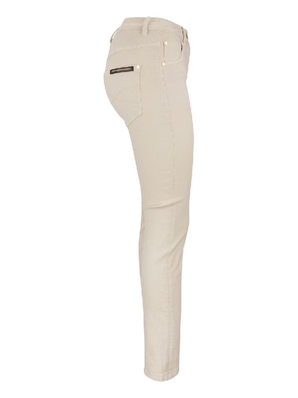BRUNELLO CUCINELLI WOMEN'S MOONLIGHT SLIM COTTON STRETCH TROUSERS