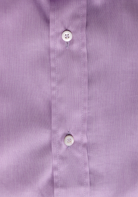 BRUNELLO CUCINELLI MEN'S LILAC TAILORED BUTTON SHIRT