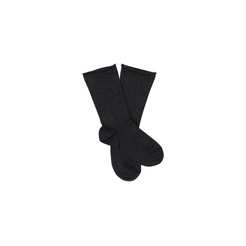 BRUNELLO CUCINELLI WOMEN'S DARK KNEE-HIGH SOCKS
