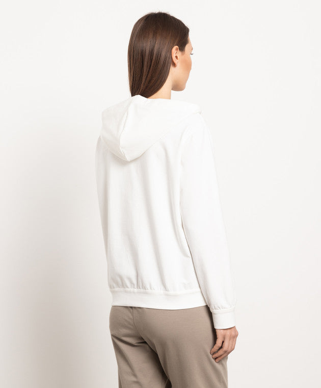 BRUNELLO CUCINELLI WOMEN'S TOFU ZIP-UP SWEATSHIRT