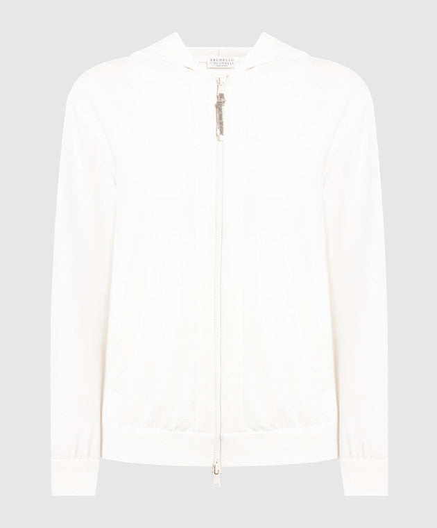 BRUNELLO CUCINELLI WOMEN'S TOFU ZIP-UP SWEATSHIRT