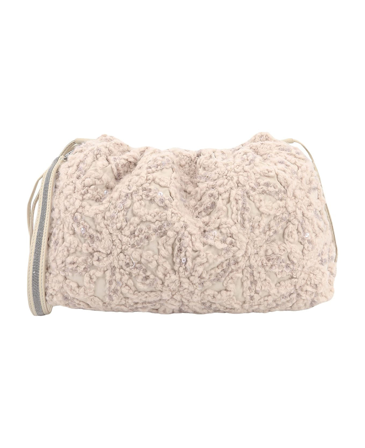 BRUNELLO CUCINELLI WOMEN'S FEATHER TEXTURED SHOULDER BAG