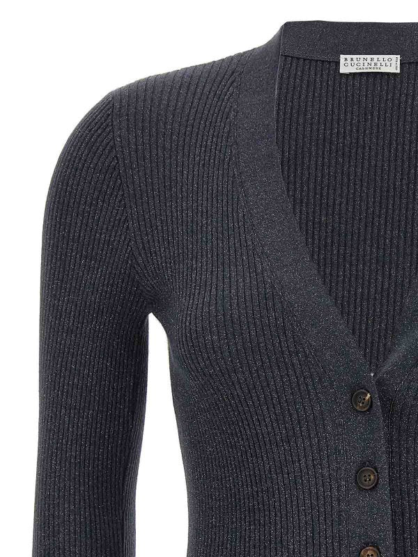 BRUNELLO CUCINELLI WOMEN'S DARK BLUE WOOL SILK SHIRT