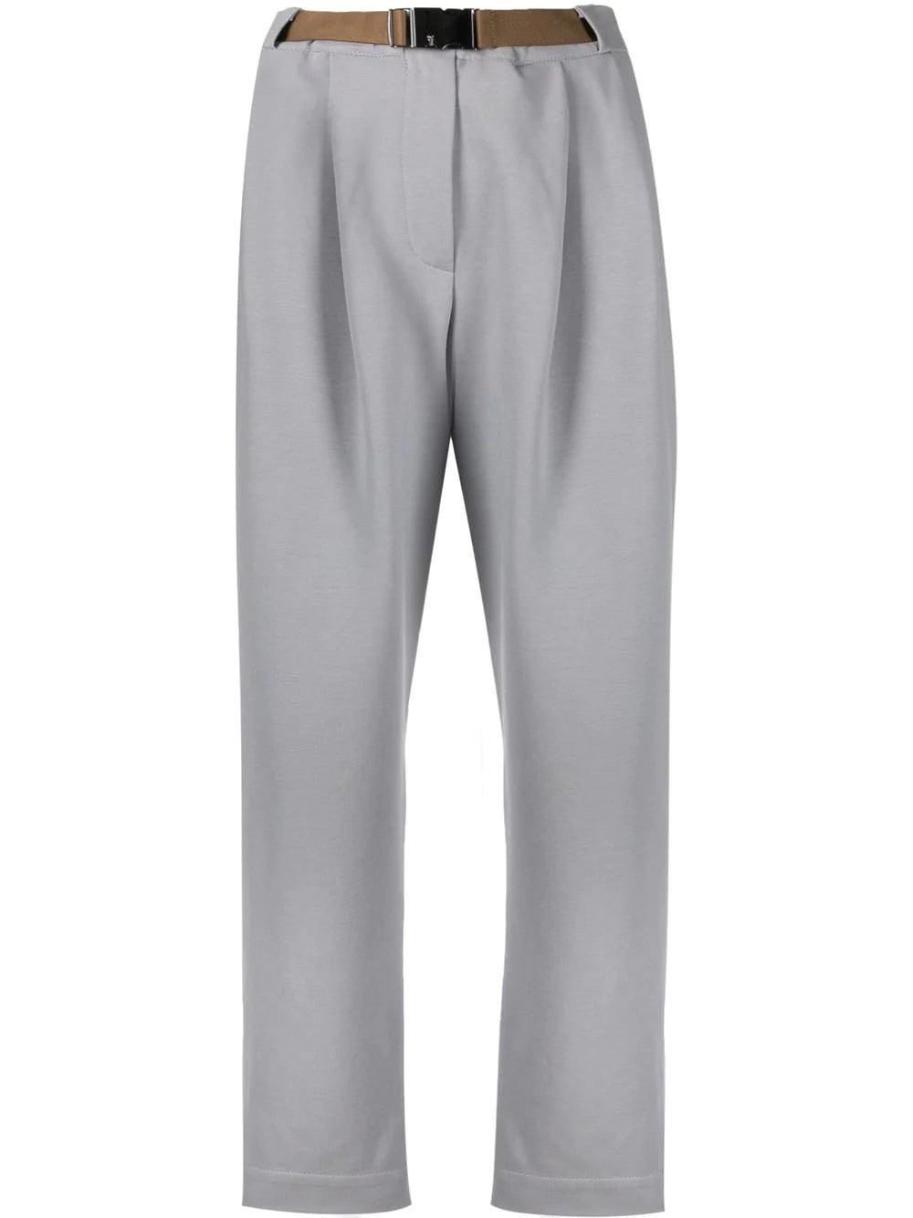 BRUNELLO CUCINELLI WOMEN'S CLOUDY GRAY PLEATED TROUSERS