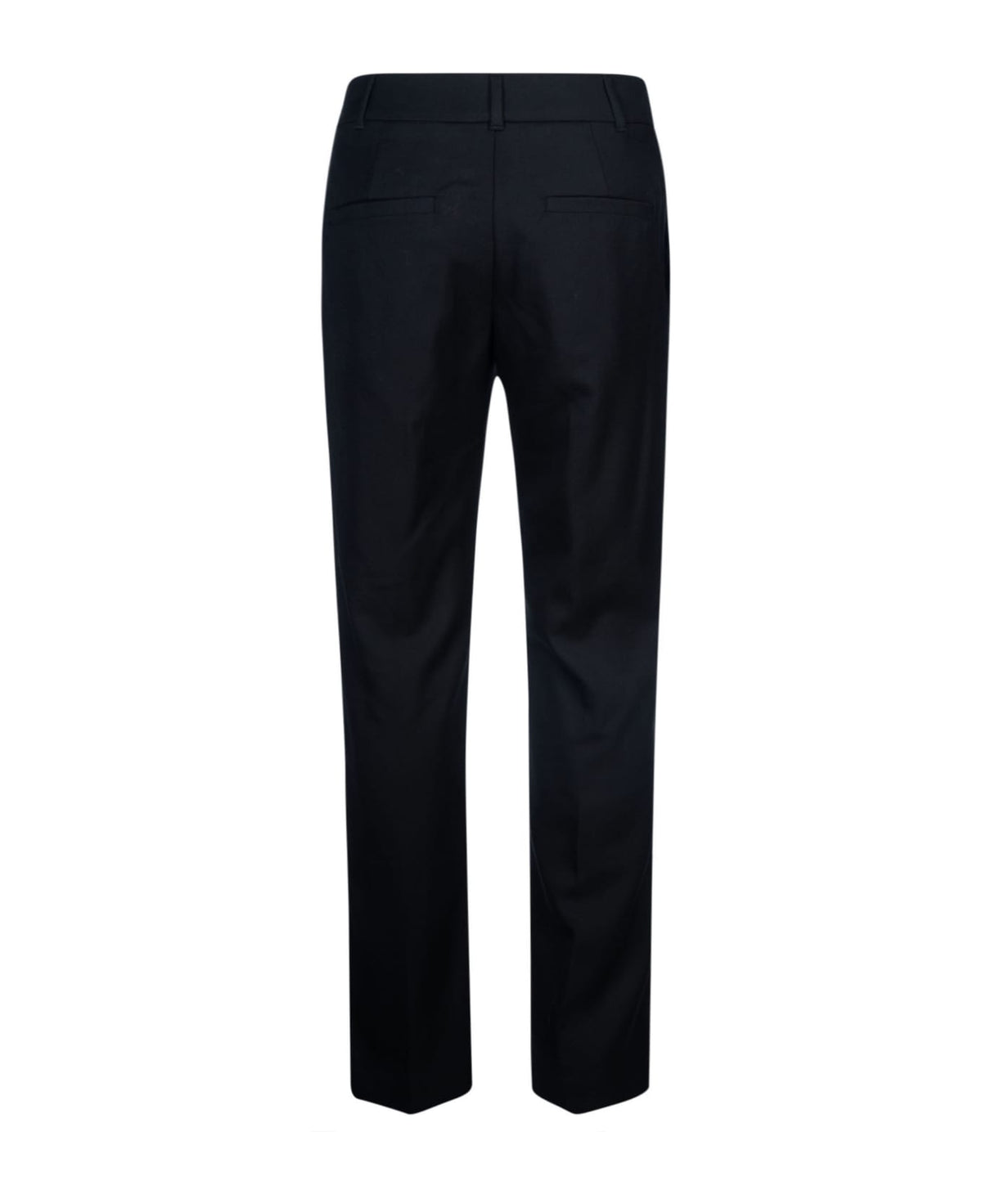 BRUNELLO CUCINELLI WOMEN'S BLACK TAILORED TROUSERS