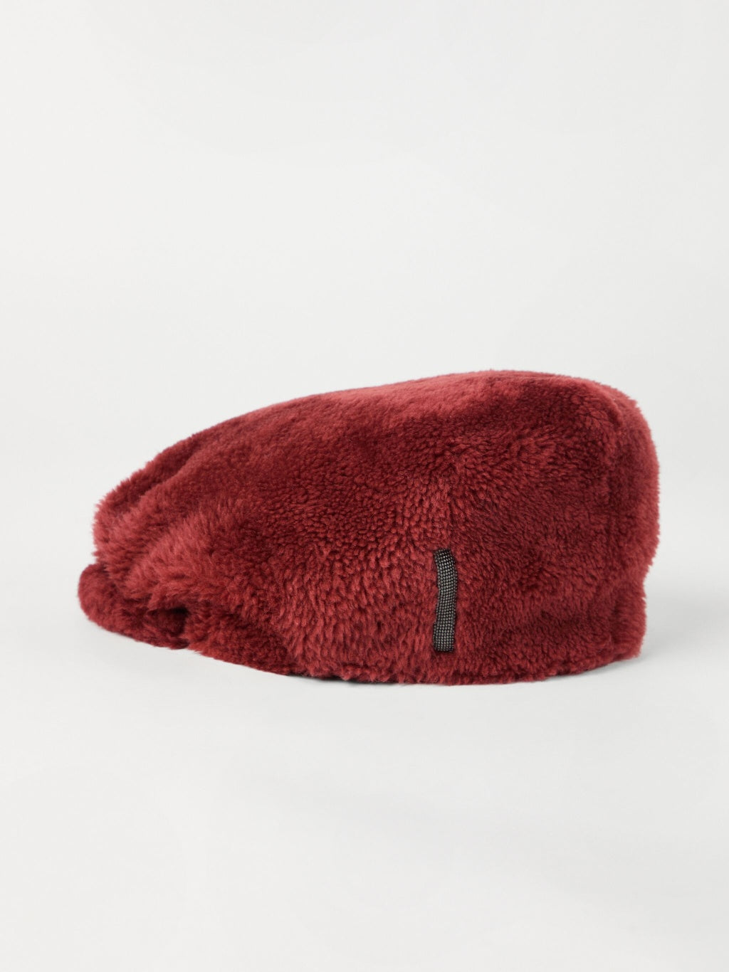 BRUNELLO CUCINELLI WOMEN'S RED FAUX FUR HAT