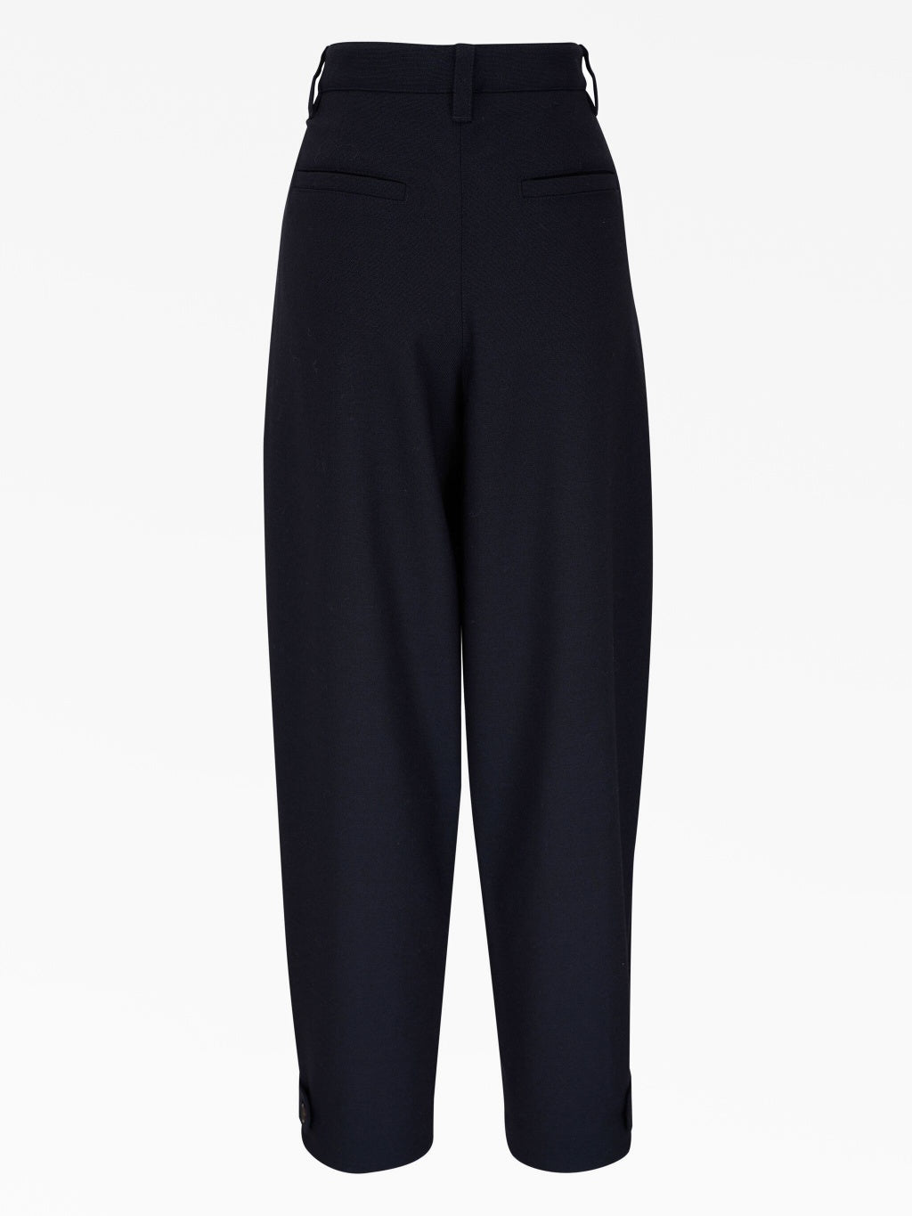 BRUNELLO CUCINELLI WOMEN'S MIDNIGHT BLUE TAILORED TROUSERS