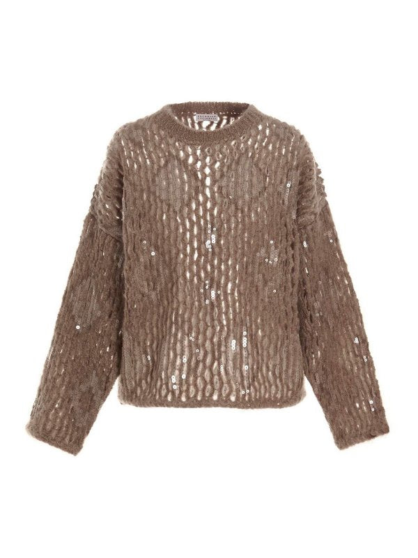 BRUNELLO CUCINELLI WOMEN'S SWEATER M1UR03500_C8642 NWT